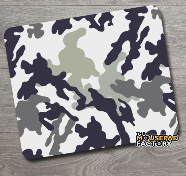 Winter / Snow Camo Pattern Mouse Pad