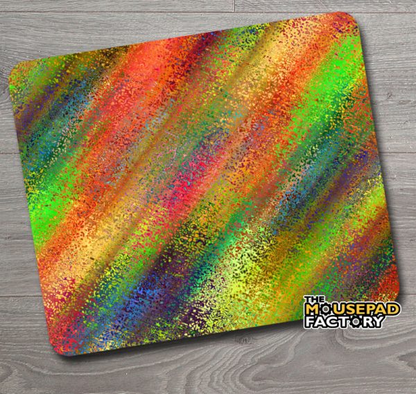 Abstract Paint Splatter Pattern Mouse Pad