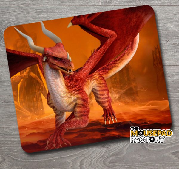 Elemental Fire Dragon Mouse Pad
