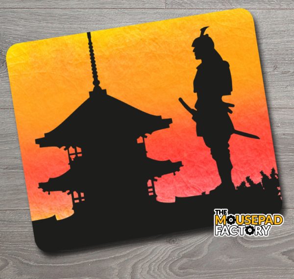 Samurai with Sword Japan Mouse Pad