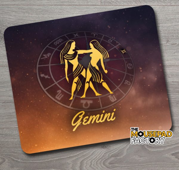 Gemini Zodiac Sign Mouse Pad