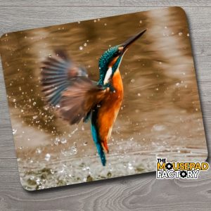 Kingfisher in Flight Mouse Pad