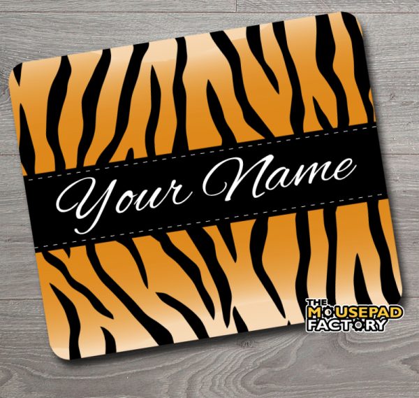 Personalized Tiger Print Pattern Mouse Pad