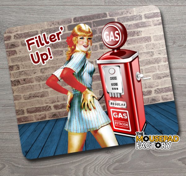 Pin-up Girl Garage Filler Up Mouse Pad
