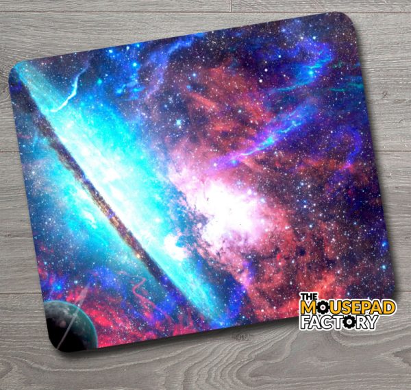 Galaxy Nebula Outer Space Stars Planets Mouse Pad