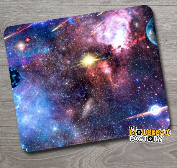 Galaxy Nebula Outer Space Stars Sun Planets Mouse Pad