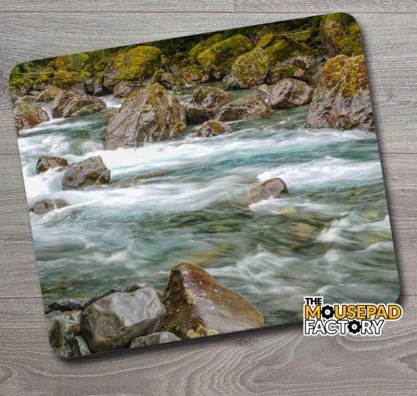 Scenic Rushing River Mouse Pad