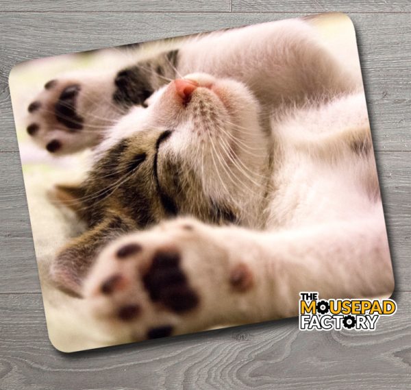 Cute Kitten "Play with Me" Mouse Pad