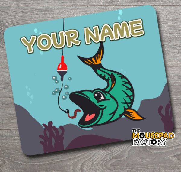 Personalized Kids Fishing Mouse Pad
