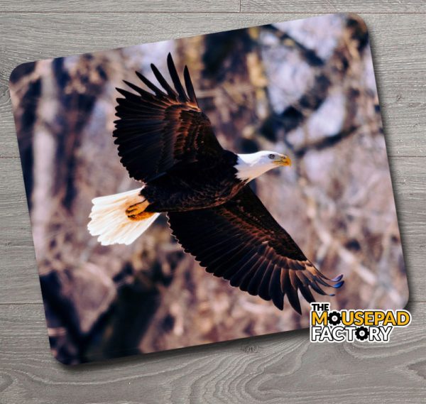 Bald Eagle Soaring Mouse Pad