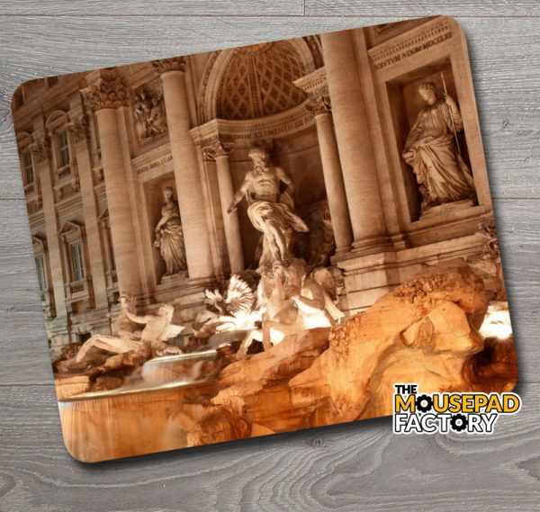 Rome Italy Trevi Fountain Mouse Pad