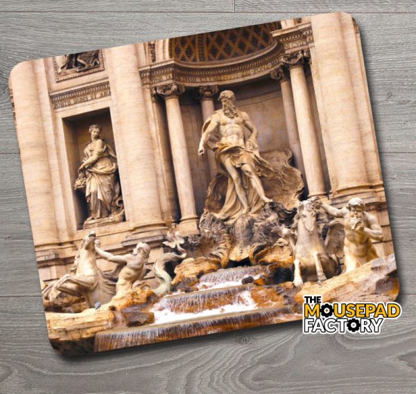 Rome Italy Trevi Fountain Mouse Pad