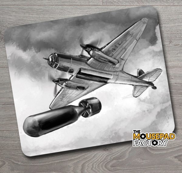WW II Bomber Plane Mouse Pad