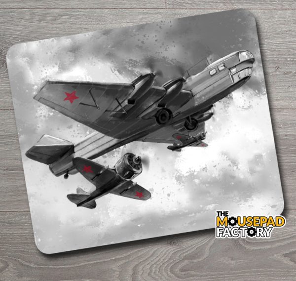 WW II Fighter and Fuel Plane Mouse Pad