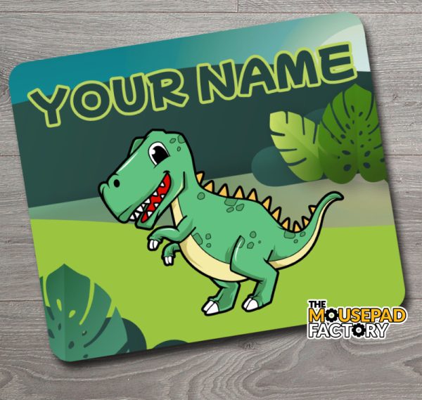 Personalized Kids T-REX Dinosaur Mouse Pad