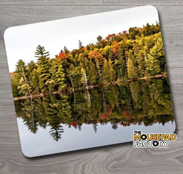 Scenic Lake Forest Reflection Mouse Pad