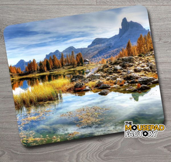 Lake in the Dolomites Mouse Pad