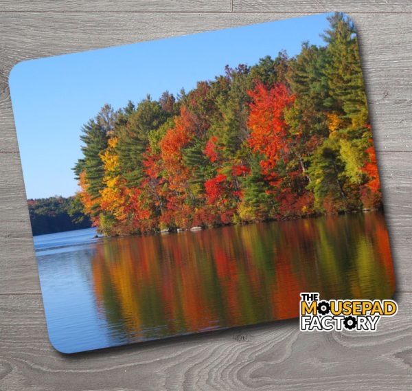 Lake in Fall Colors Mouse Pad