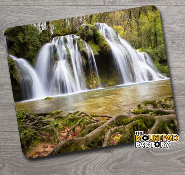 Waterfall Cascade Jungle Mouse Pad