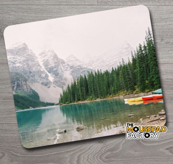 Glacier Mountain Lake Mouse Pad