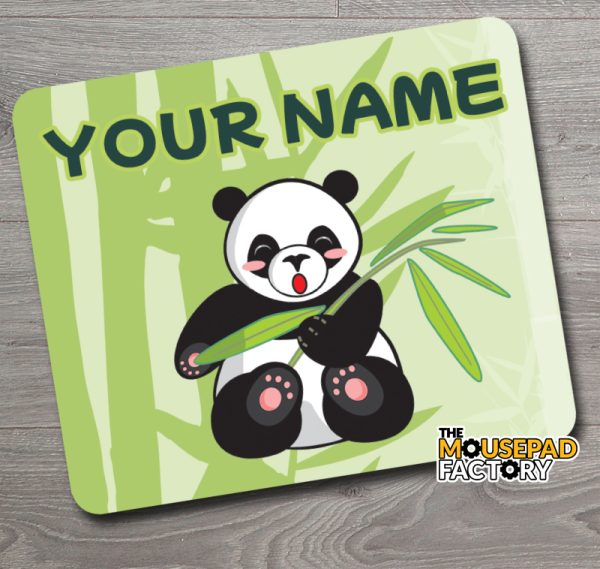 Personalized Kids Cute Panda Bear Mouse Pad