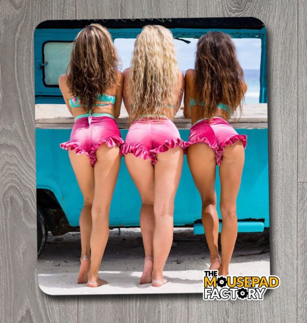 Sexy Beach Bum Resort Girls Mouse Pad