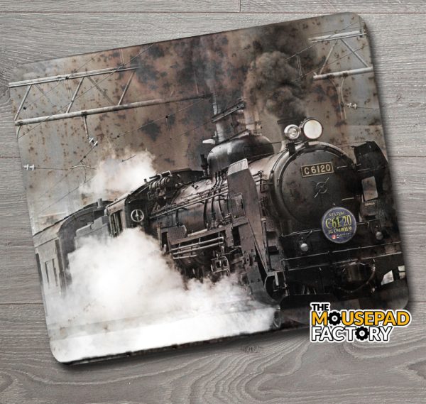 Steam Engine Locomotive Train Weathered Mouse Pad