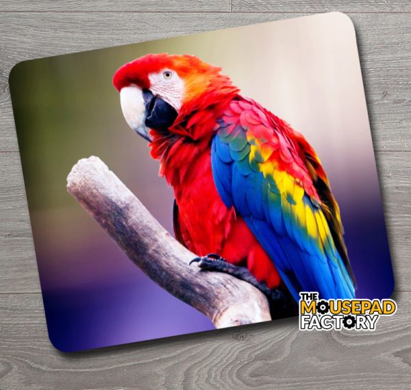 Red Macaw Parrot Mouse Pad