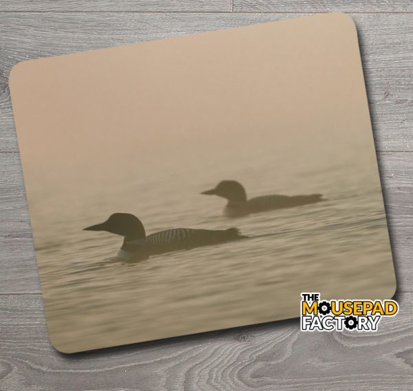 Loons in the Mist Mouse Pad