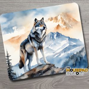 wolf mouse pad