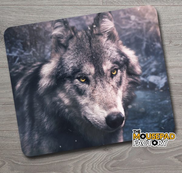 Wolf in Winter Mouse Pad