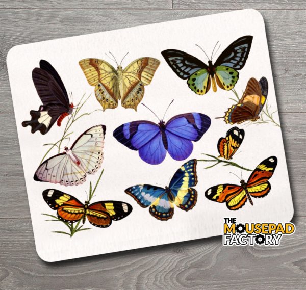 Tropical Butterflies Mouse Pad