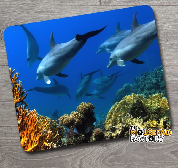 Dolphins and Coral Reef Mouse Pad