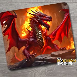 fire dragon mouse pad