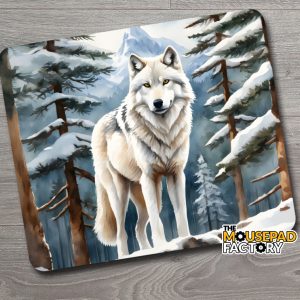 white timber wolf