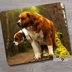 Saint Bernard Dog Mouse Pad