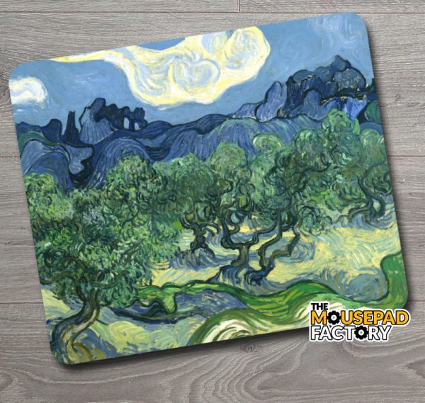 The Olive Trees by Vincent Van Gogh Mouse Pad