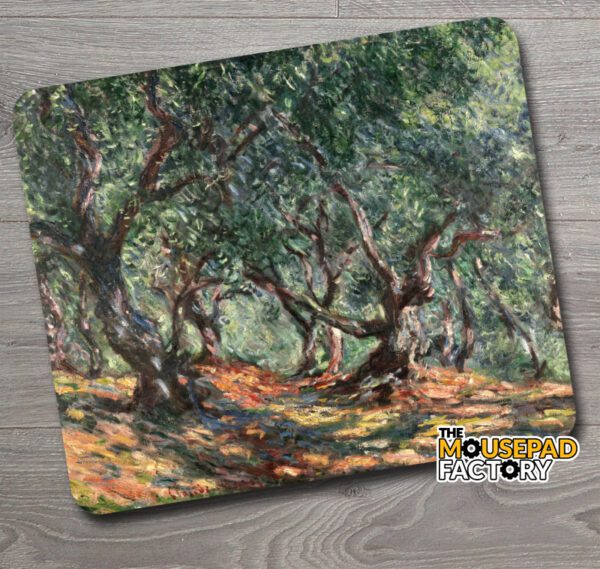 Study of Olive Trees in Bordighera by Claude Monet Mouse Pad