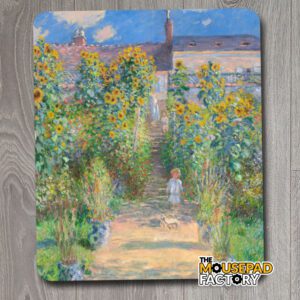 The Artist's Garden at Vétheuil by Claude Monet Mouse Pad