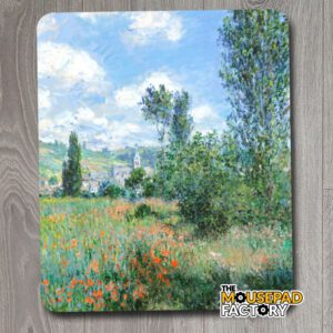 View of Vétheuil by Claude Monet Mouse Pad