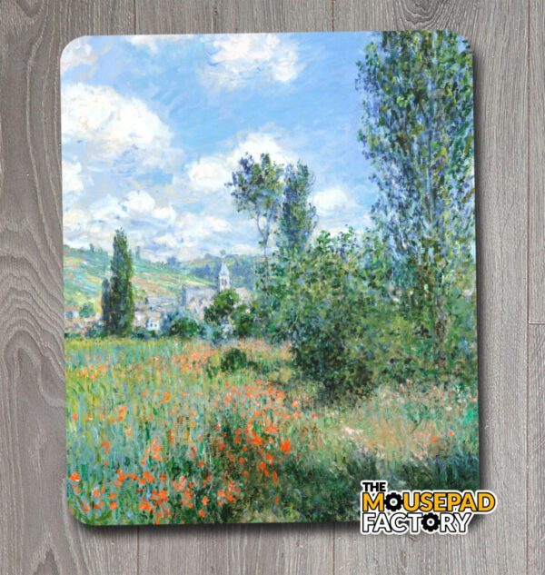 View of Vétheuil by Claude Monet Mouse Pad