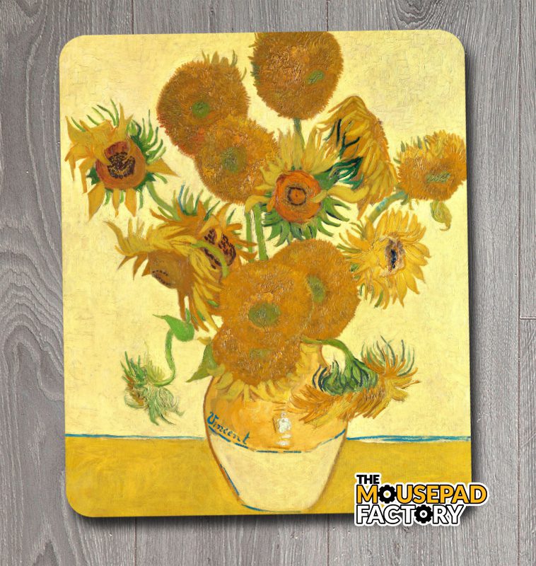 Sunflowers in Vase by Van Gogh Mouse Pad