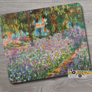 The Artist's Garden at Giverny Irises by Claude Monet Mouse Pad