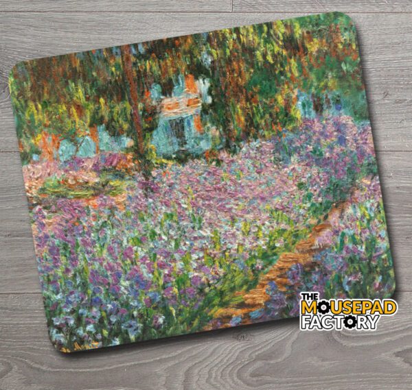 The Artist's Garden at Giverny Irises by Claude Monet Mouse Pad