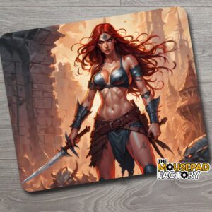 Red Warrior Barbarian Woman