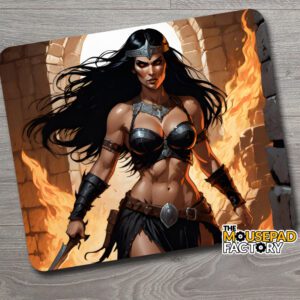 Fierce Barbarian Warrior Woman