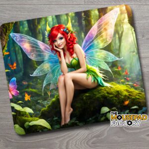 Fairy in Enchanted Forest Mouse Pad
