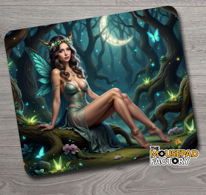 Sexy Fairy Forest Mouse Pad