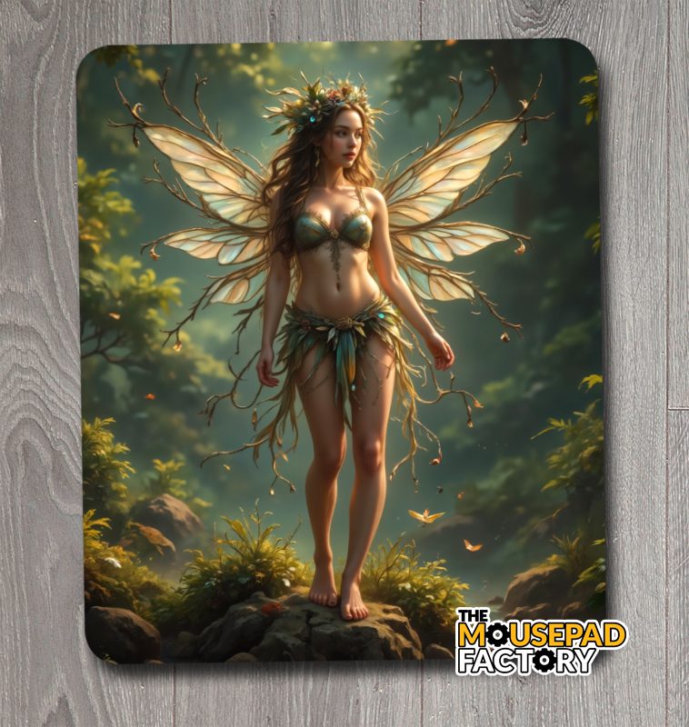 Fairy Nymph Forest Mouse Pad