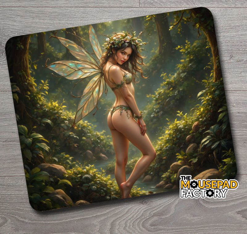 Sexy Forest Fairy Mouse Pad